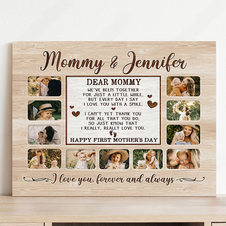 1st Mothers Day Gift | Mother’s Day Canvas Art