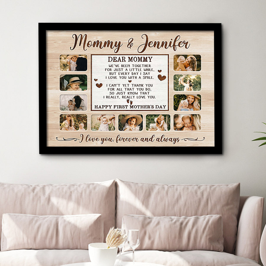 1st Mothers Day Gift | Mother’s Day Canvas Art