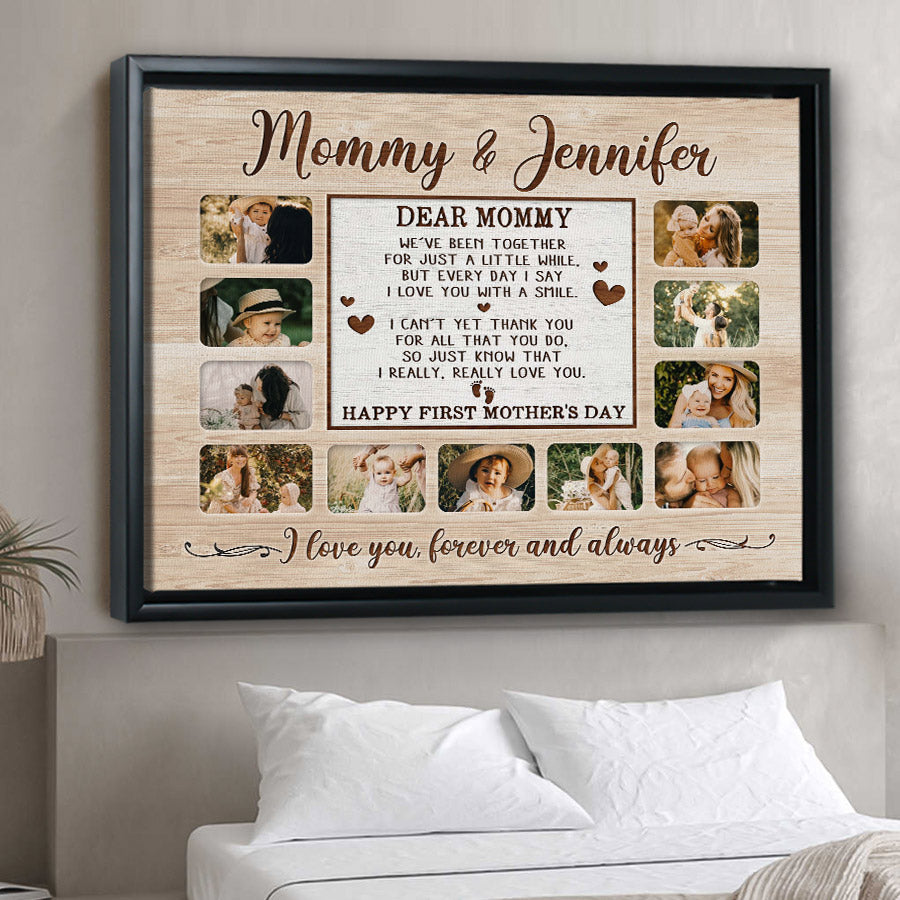 1st Mothers Day Gift | Mother’s Day Canvas Art