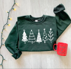 Christmas Tree Sweatshirt For Women