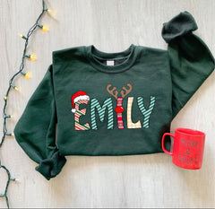 Custom Name Family Christmas Sweatshirts