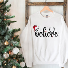 Christmas Sweatshirt For Women | Believe Sweatshirt