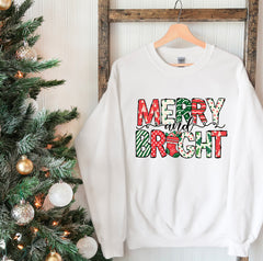 Holiday Sweatshirt | Merry And Bright Sweatshirt