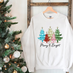 Merry and Bright Tree Sweatshirt