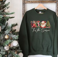 Tis The Season Sweatshirt | Santa Clauses Vintage Sweater