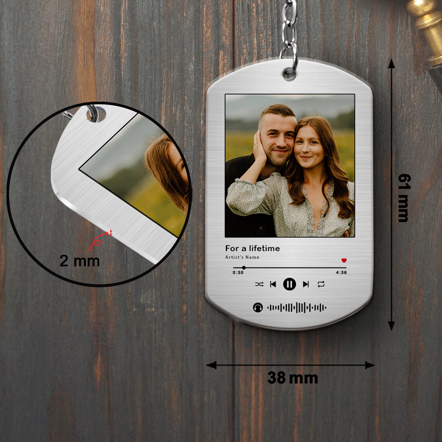 Custom Keychain for Boyfriend | Key Chain with Photo