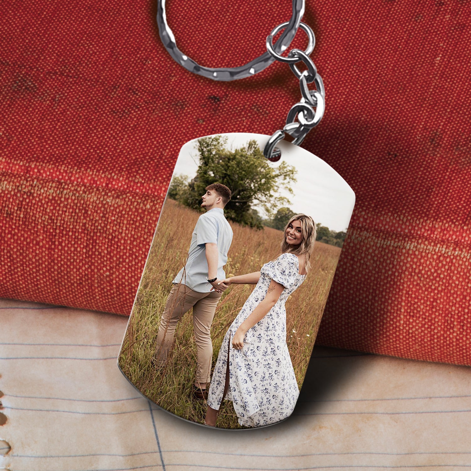 Custom Keychain for Boyfriend | Personalised Keychain with Photo