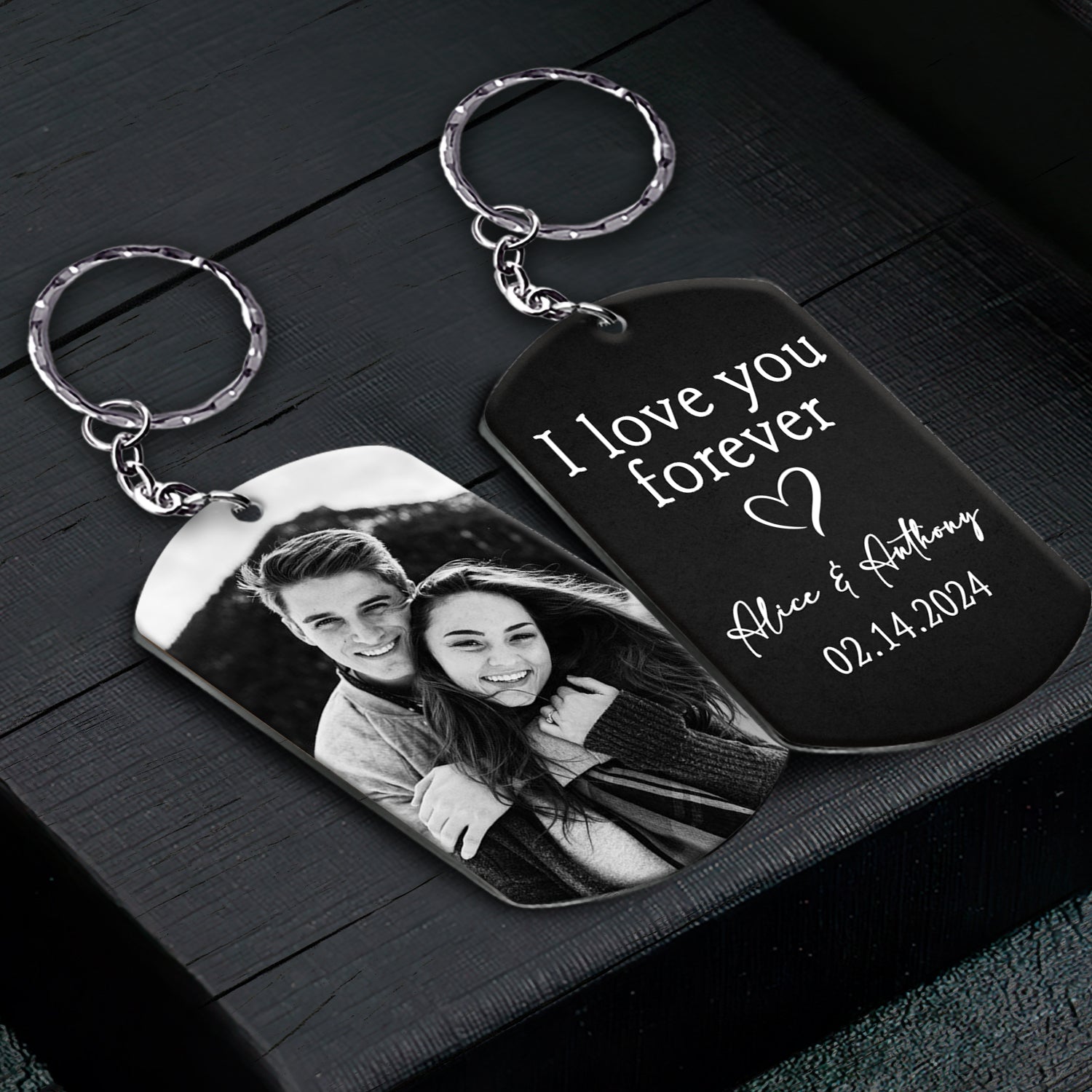 Custom Keychain for Boyfriend | Personalized Picture Keychains