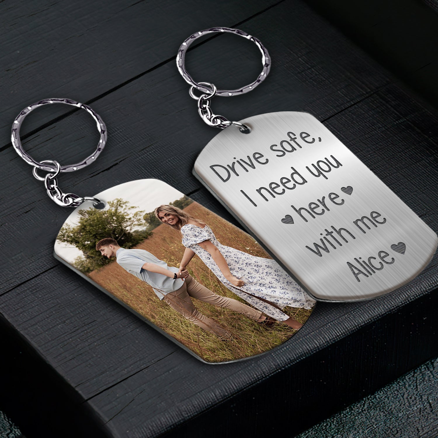 Custom Keychain for Boyfriend | Personalised Keychain with Photo