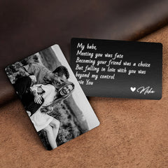 Custom Wallet Insert Card | Picture Personalized Wallet Card