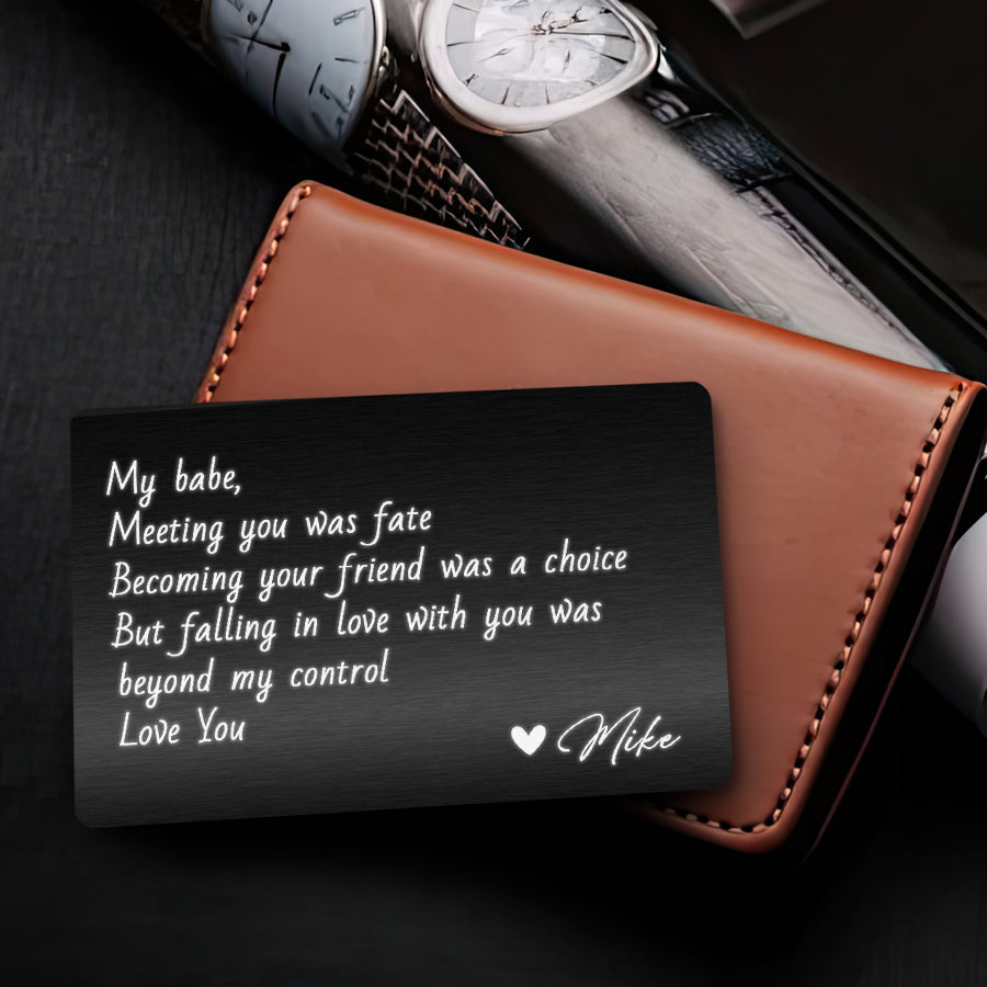 Custom Wallet Insert Card | Picture Personalized Wallet Card