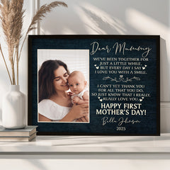 First Mother's Day Gift From Husband | 1st Mothers Day Canvas Gift