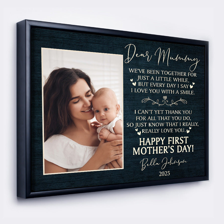 First Mother's Day Gift From Husband | 1st Mothers Day Canvas Gift