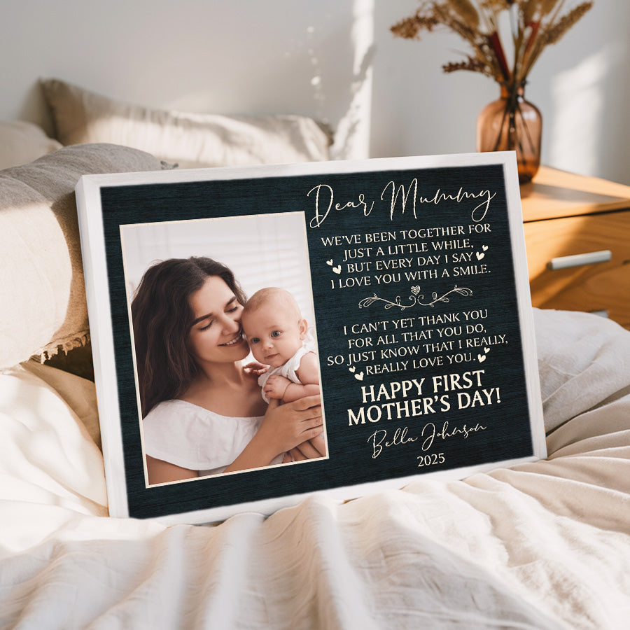 First Mother's Day Gift From Husband | 1st Mothers Day Canvas Gift
