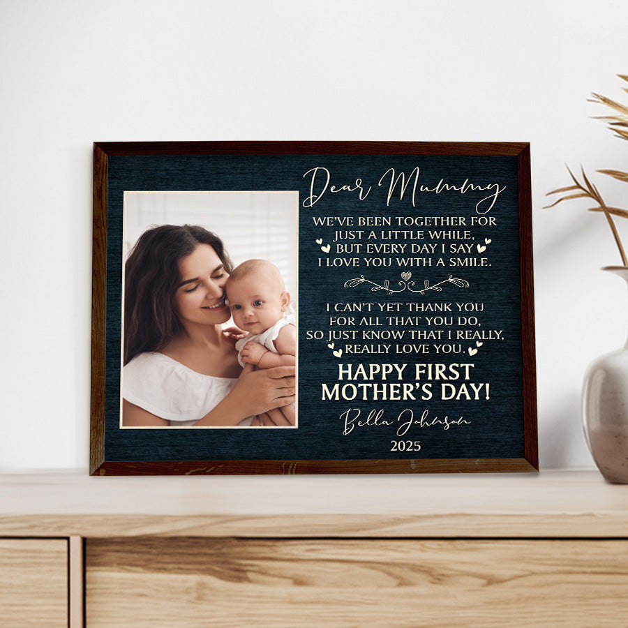 First Mother's Day Gift From Husband | 1st Mothers Day Canvas Gift