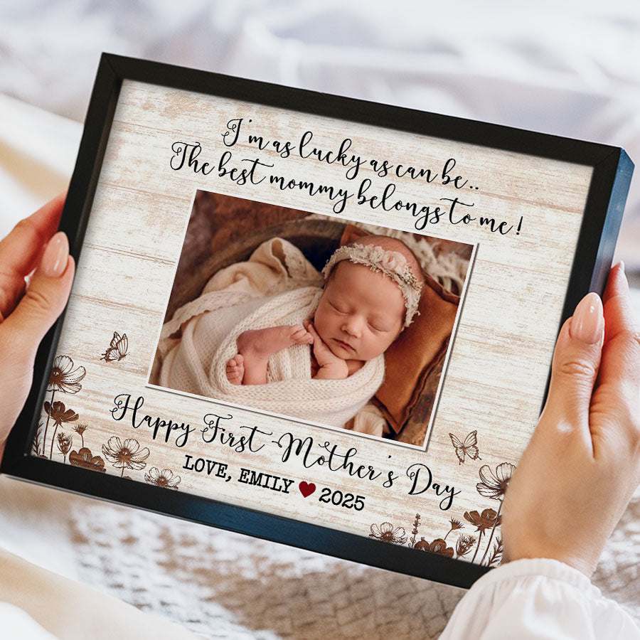 First Mother’s Day Gifts From Baby | New Mom Canvas | New Mom Photo Canvas
