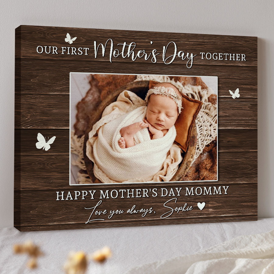 First Mother’s Day Gifts From Baby | New Mom Canvas
