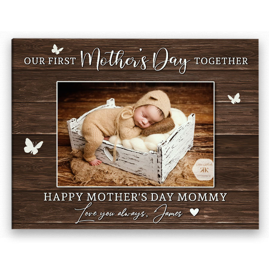First Mothers Day Gift From Baby | First Mothers Day Canvas