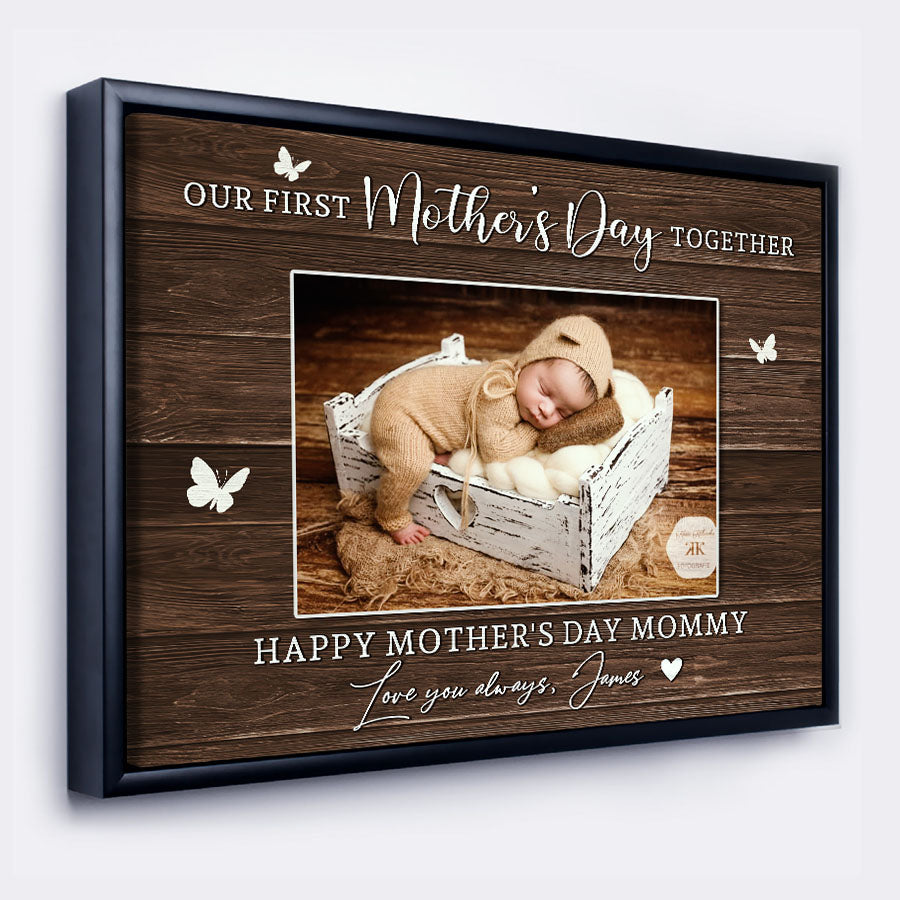 First Mothers Day Gift From Baby | First Mothers Day Canvas