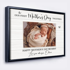 Moms First Mothers Day Gift | Our First Mothers Day Together Canvas