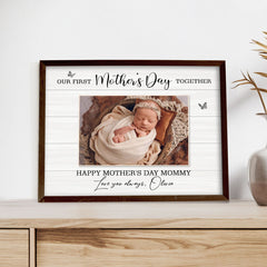 Moms First Mothers Day Gift | Our First Mothers Day Together Canvas