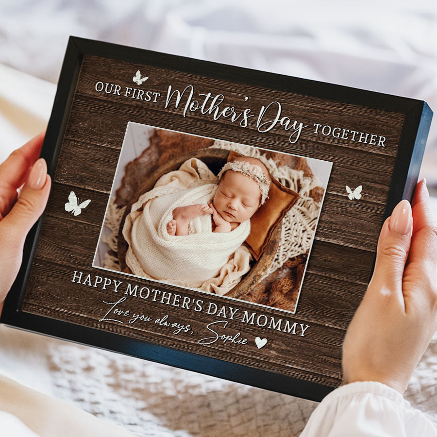 First Mothers Day Gift From Baby | New Mom Canvas