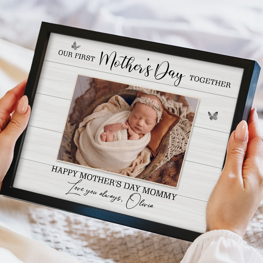 Moms First Mothers Day Gift | Our First Mothers Day Together Canvas