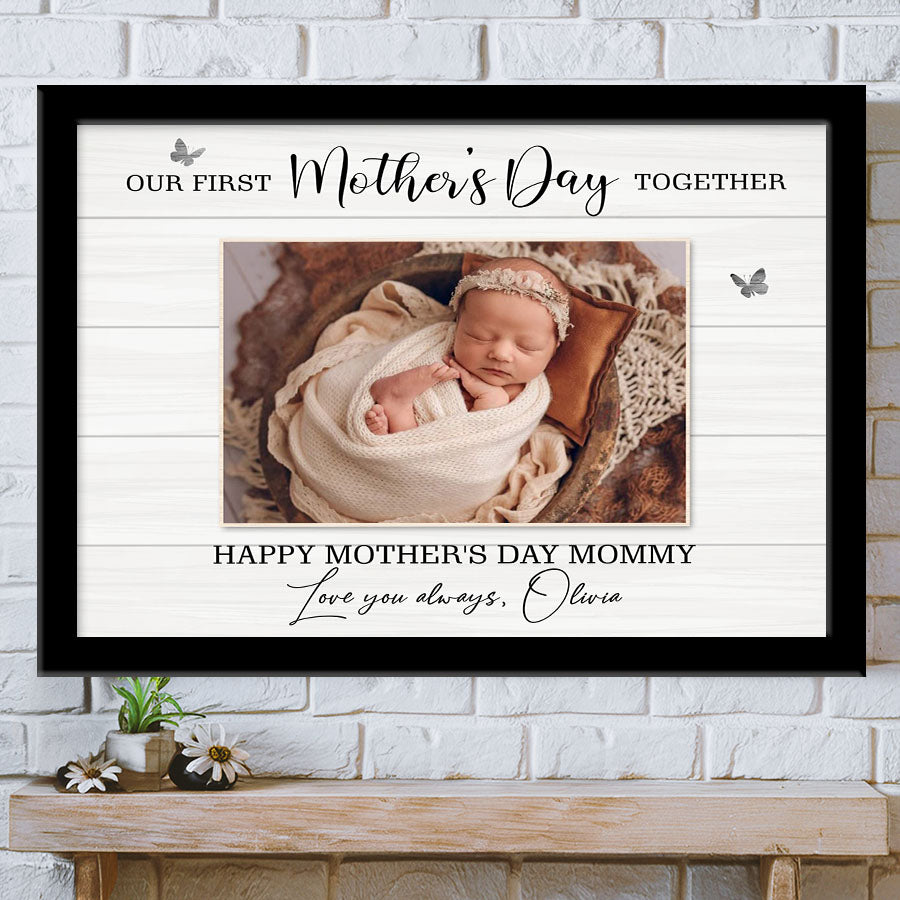 Moms First Mothers Day Gift | Our First Mothers Day Together Canvas