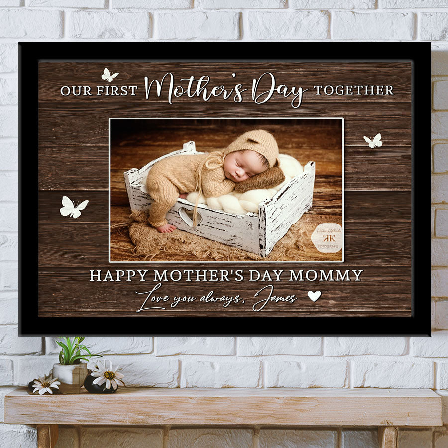 First Mothers Day Gift From Baby | First Mothers Day Canvas