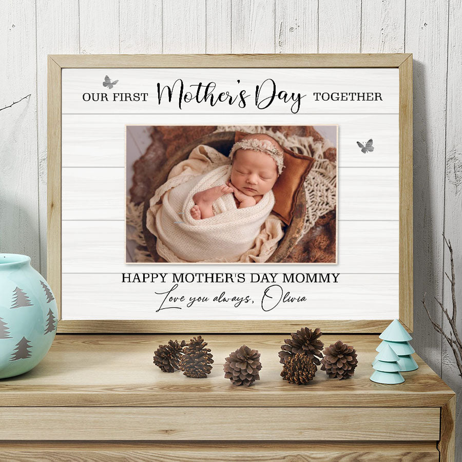 Moms First Mothers Day Gift | Our First Mothers Day Together Canvas