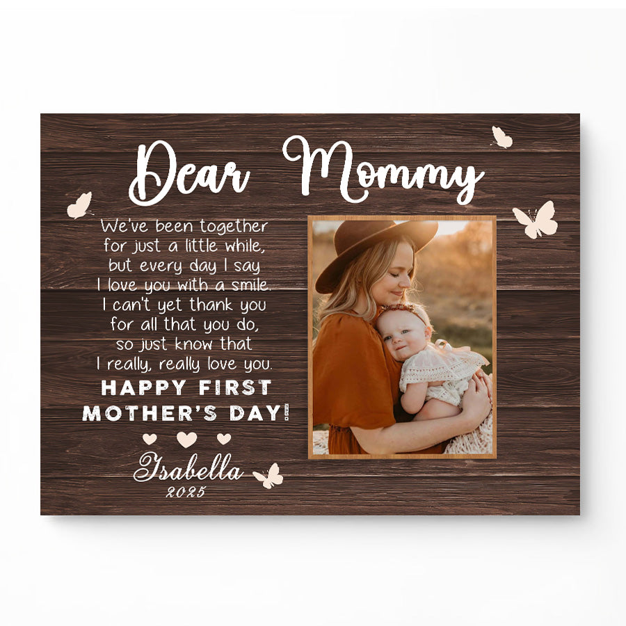 First Mothers Day Gift | 1st Mothers Day Canvas