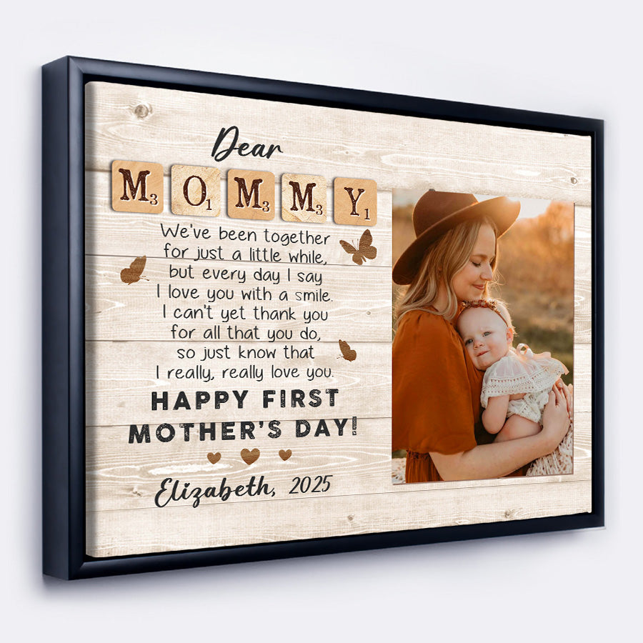 First Mothers Day Gift  | Dear Mommy Canvas
