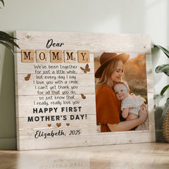 First Mothers Day Gift  | Dear Mommy Canvas
