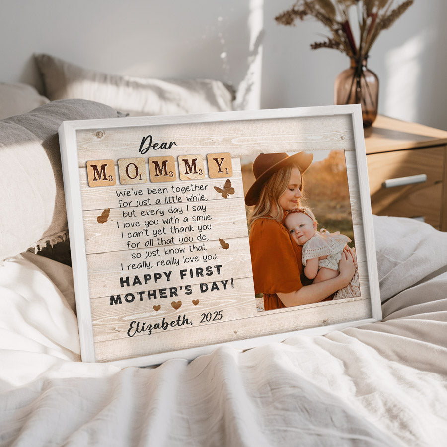 First Mothers Day Gift  | Dear Mommy Canvas