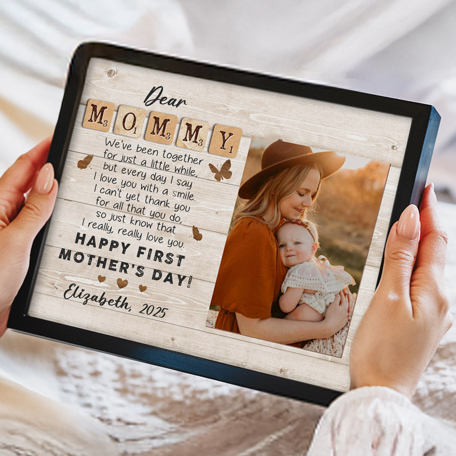 First Mothers Day Gift  | Dear Mommy Canvas