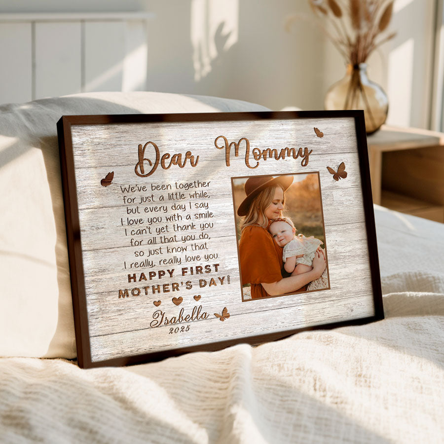 First Time Mothers Day Gift | First Mothers Day Canvas | 1st Mothers Day Gift