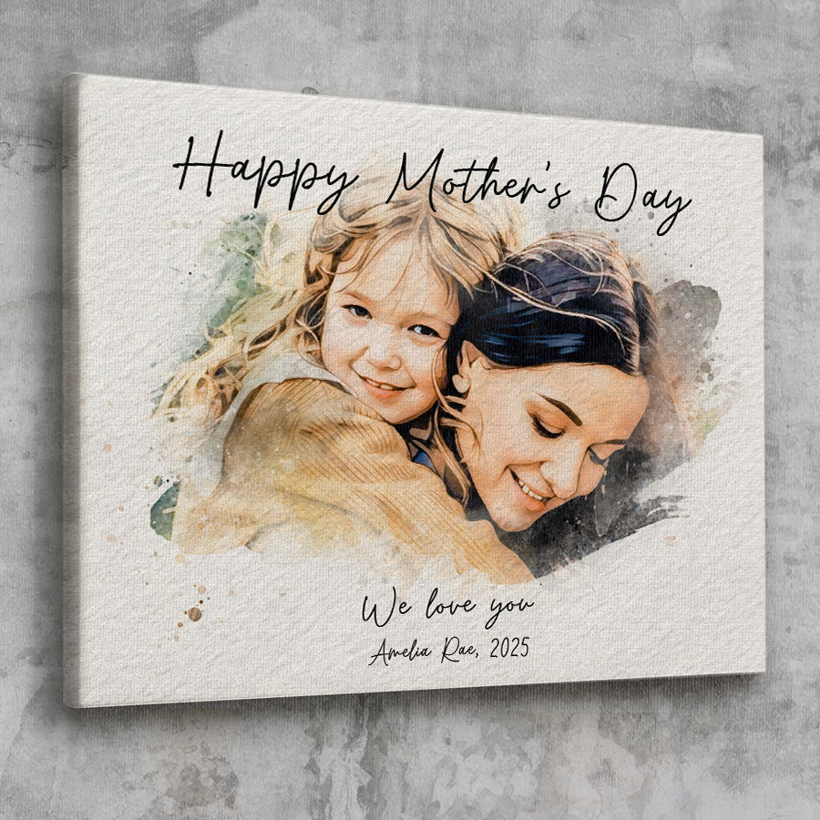 First Time Mothers Day Gift | First Mothers Day Canvas | First Time Mom Gift From Baby