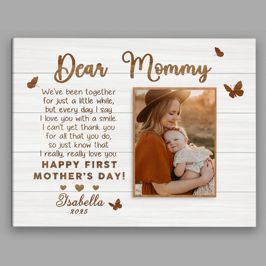 First Time Mothers Day Gift | First Mothers Day Canvas | Best First Mothers Day Gift