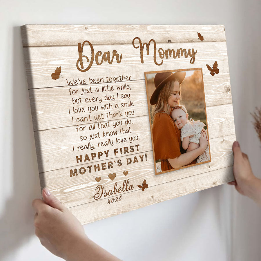 First Time Mothers Day Gift | First Mothers Day Canvas