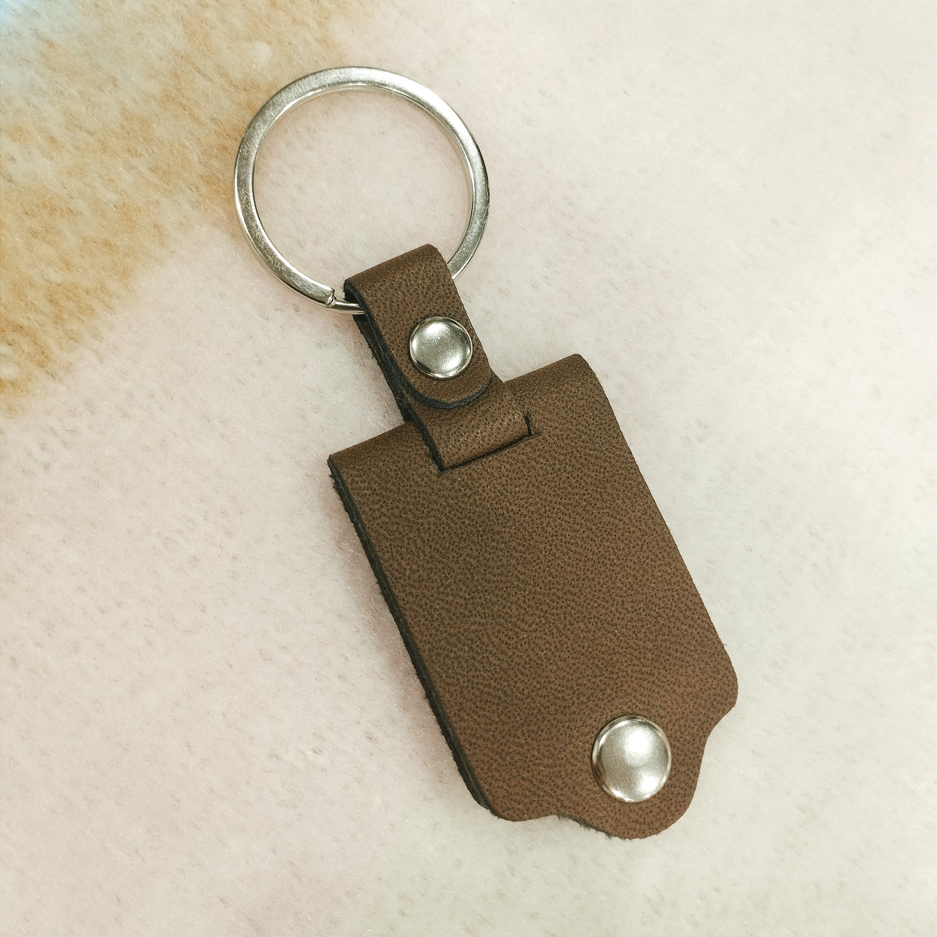 Keychasin Customized Leather Keychain | Leather Photo Keychain | Personalized Gi ...