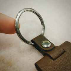 Customized Leather Keychain | Leather Photo Keychain | Keychain for Boyfriend