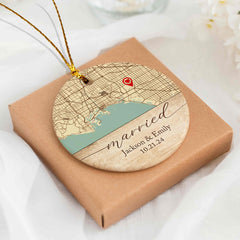 Married Ornament | Ceramic Ornament | Circle Shape