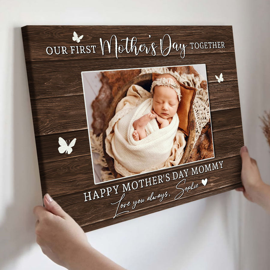 Moms First Mothers Day Gift | First Mothers Day Canvas
