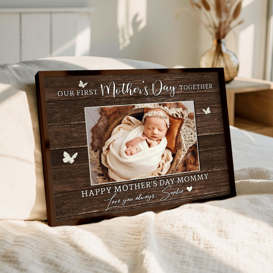 Moms First Mothers Day Gift | First Mothers Day Canvas