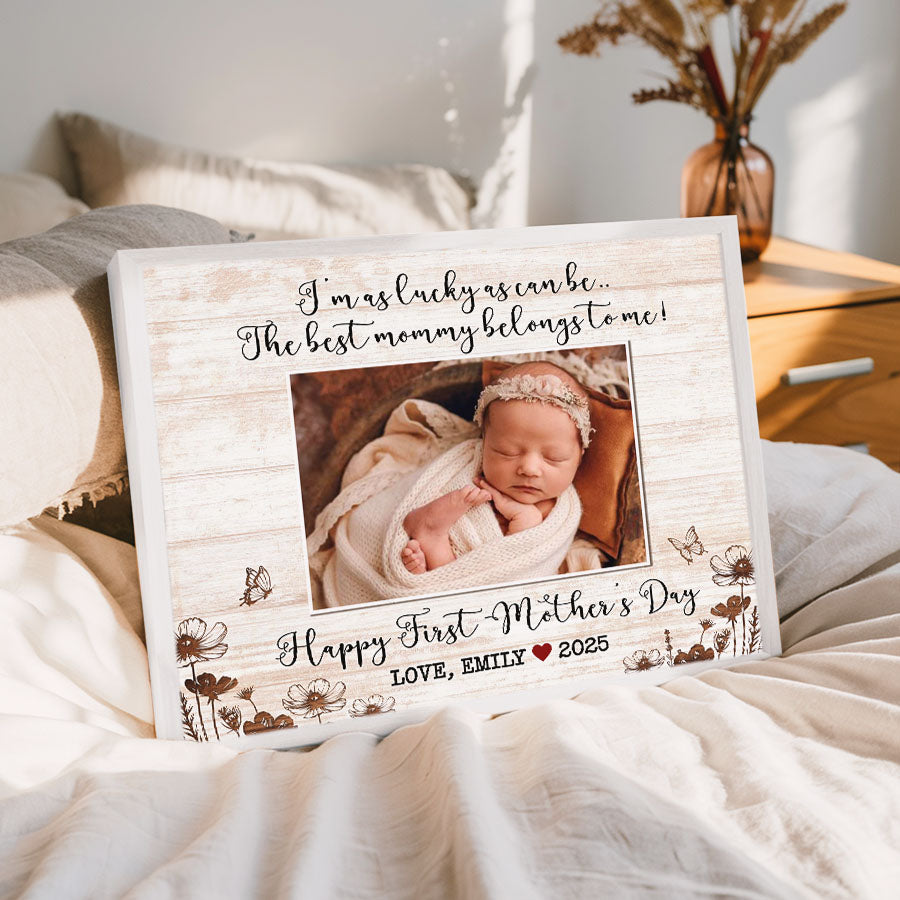 Moms First Mothers Day Gift | Mommys First Mothers Day Canvas