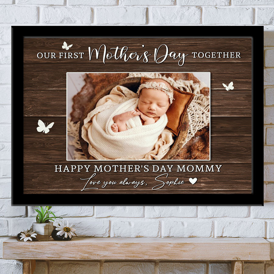 Moms First Mothers Day Gift | First Mothers Day Canvas