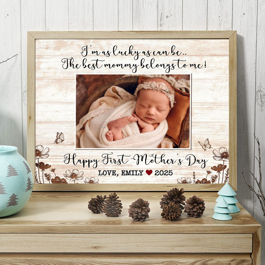 Moms First Mothers Day Gift | Mommys First Mothers Day Canvas