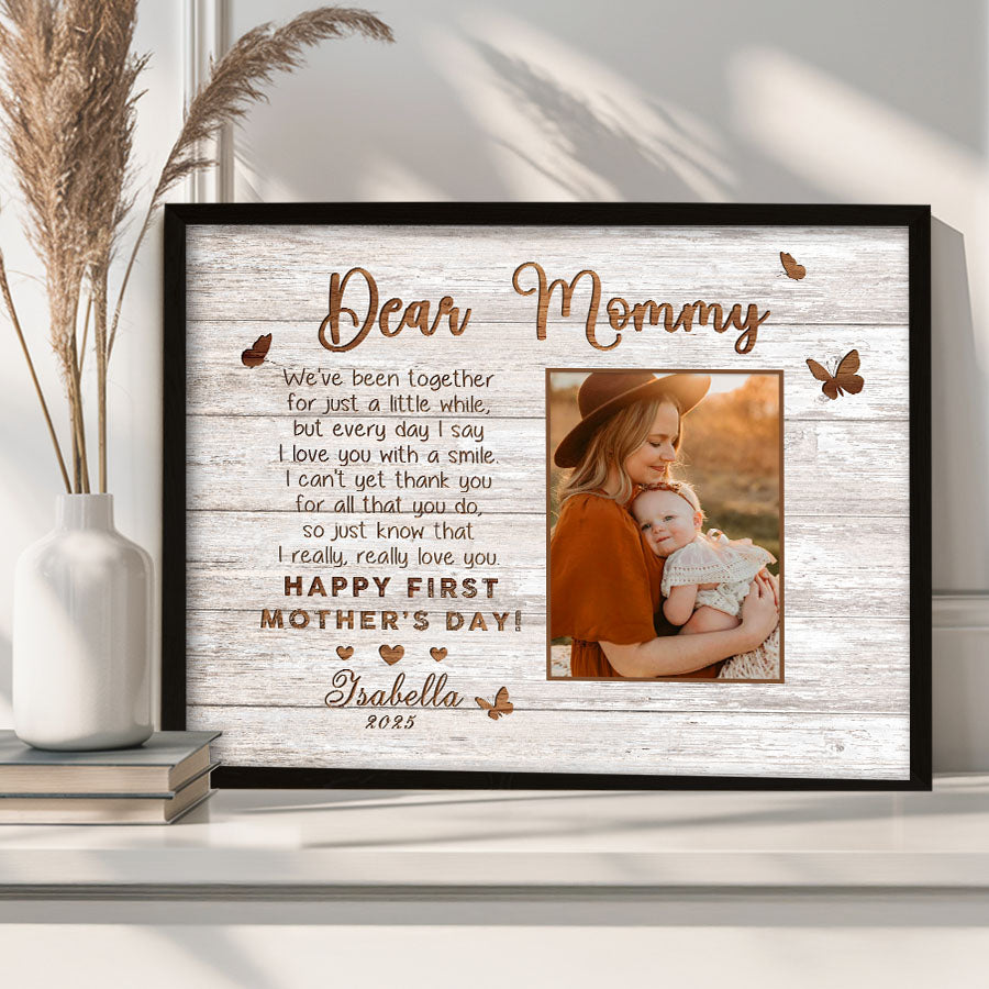 Mothers Day Gift For First Time Mom | First Mothers Day Canvas | 1st Mothers Day Gift