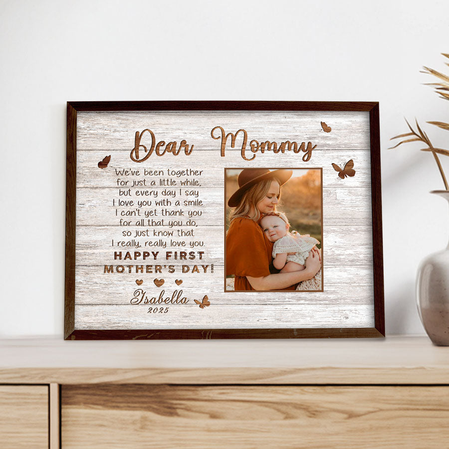 Mothers Day Gift For First Time Mom | First Mothers Day Canvas | 1st Mothers Day Gift