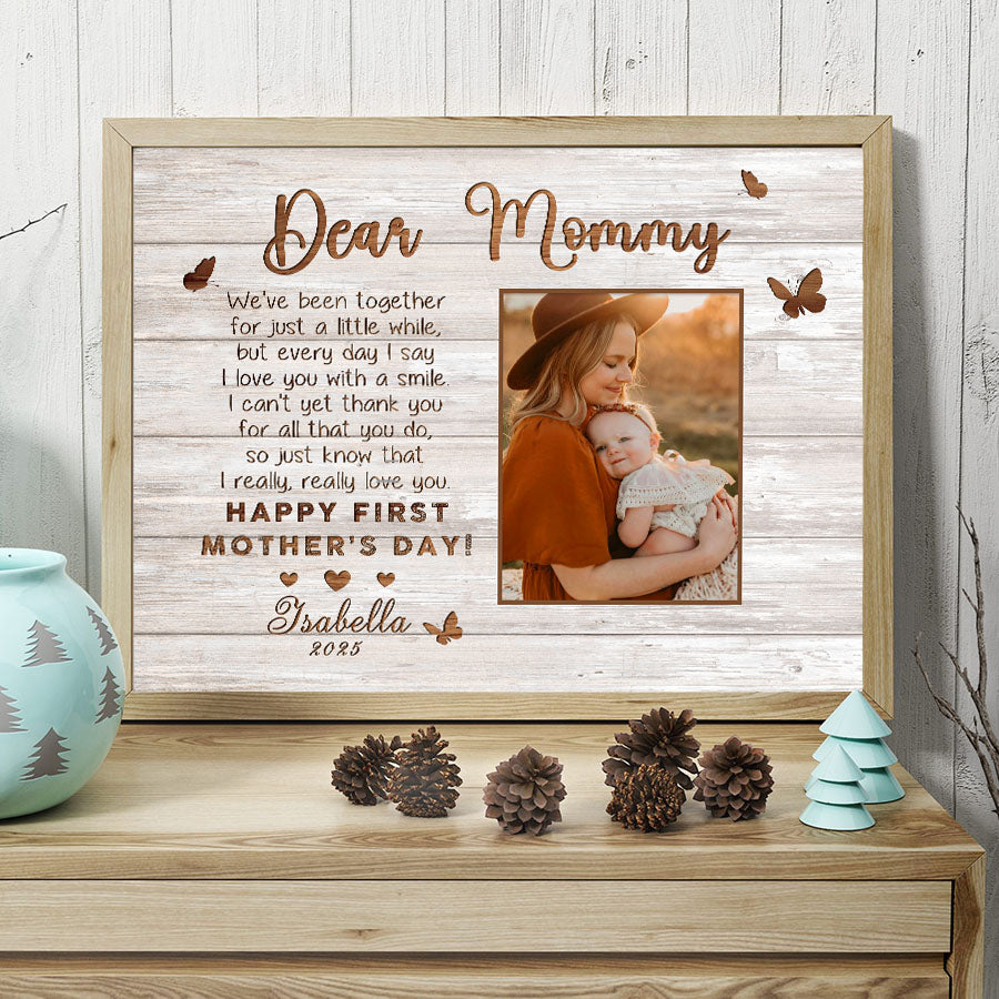 Mothers Day Gift For First Time Mom | First Mothers Day Canvas | 1st Mothers Day Gift